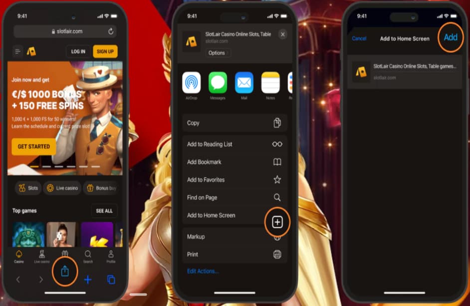 slotlair casino app for Android