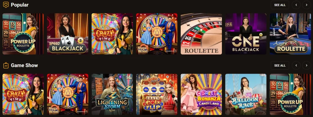 slotlair Live Casino